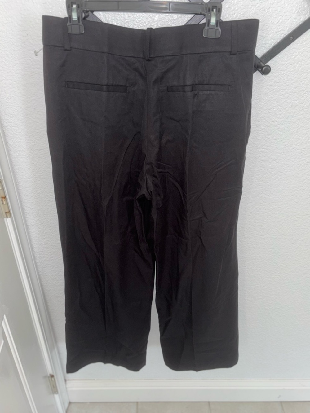 Everlane Wide-Leg Trouser Black Buttersmooth High Rise NWT Size 12 - Picture 9 of 9